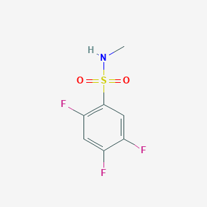 molecular formula C7H6F3NO2S B2987066 2,4,5-trifluoro-N-methylbenzene-1-sulfonamide CAS No. 1263276-88-5