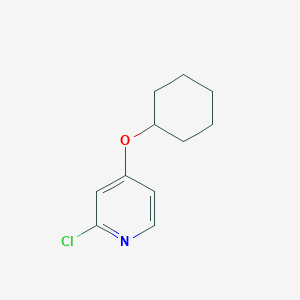 molecular formula C11H14ClNO B2987068 2-Chloro-4-(cyclohexyloxy)pyridine CAS No. 945988-45-4