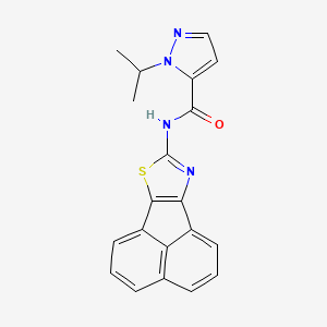 molecular formula C20H16N4OS B2987073 N-(acenaphtho[1,2-d]thiazol-8-yl)-1-isopropyl-1H-pyrazole-5-carboxamide CAS No. 1202994-59-9