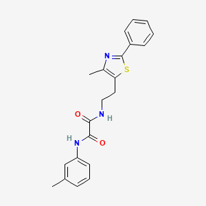 N1-(2-(4-methyl-2-phenylthiazol-5-yl)ethyl)-N2-(m-tolyl)oxalamide