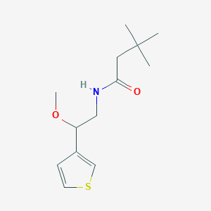 N-(2-methoxy-2-(thiophen-3-yl)ethyl)-3,3-dimethylbutanamide