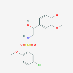 5-chloro-N-(2-(3,4-dimethoxyphenyl)-2-hydroxyethyl)-2-methoxybenzenesulfonamide