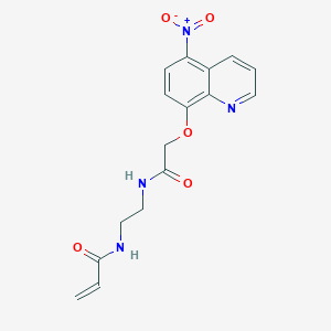 N-[2-[[2-(5-Nitroquinolin-8-yl)oxyacetyl]amino]ethyl]prop-2-enamide