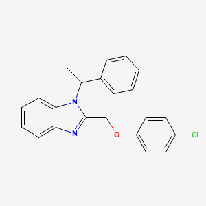 2-[(4-chlorophenoxy)methyl]-1-(1-phenylethyl)-1H-benzimidazole