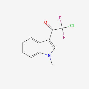 molecular formula C11H8ClF2NO B2987160 2-chloro-2,2-difluoro-1-(1-methyl-1H-indol-3-yl)-1-ethanone CAS No. 478079-31-1