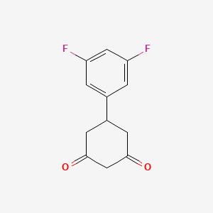 molecular formula C12H10F2O2 B2987168 5-(3,5-二氟苯基)环己烷-1,3-二酮 CAS No. 928710-55-8