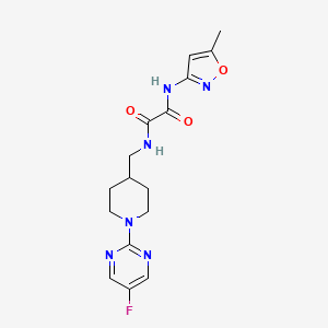 N1-((1-(5-fluoropyrimidin-2-yl)piperidin-4-yl)methyl)-N2-(5-methylisoxazol-3-yl)oxalamide
