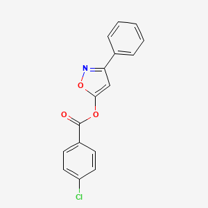 3-Phenyl-5-isoxazolyl 4-chlorobenzenecarboxylate