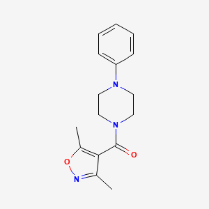 (3,5-Dimethyl-4-isoxazolyl)(4-phenylpiperazino)methanone
