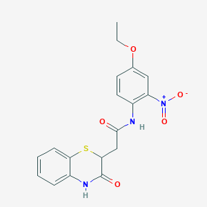 N-(4-ethoxy-2-nitrophenyl)-2-(3-oxo-3,4-dihydro-2H-1,4-benzothiazin-2-yl)acetamide