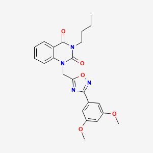3-butyl-1-((3-(3,5-dimethoxyphenyl)-1,2,4-oxadiazol-5-yl)methyl)quinazoline-2,4(1H,3H)-dione