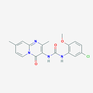 1-(5-chloro-2-methoxyphenyl)-3-(2,8-dimethyl-4-oxo-4H-pyrido[1,2-a]pyrimidin-3-yl)urea