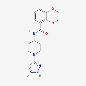 N-(1-(5-methyl-1H-pyrazol-3-yl)piperidin-4-yl)-2,3-dihydrobenzo[b][1,4]dioxine-5-carboxamide
