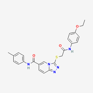 3-({2-[(4-ethoxyphenyl)amino]-2-oxoethyl}thio)-N-(4-methylphenyl)[1,2,4]triazolo[4,3-a]pyridine-6-carboxamide