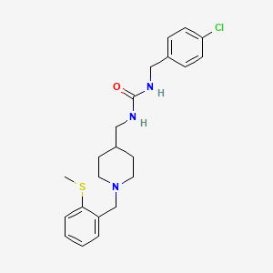 1-(4-Chlorobenzyl)-3-((1-(2-(methylthio)benzyl)piperidin-4-yl)methyl)urea