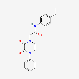 2-(2,3-dioxo-4-phenyl-3,4-dihydropyrazin-1(2H)-yl)-N-(4-ethylphenyl)acetamide