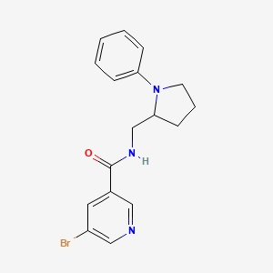 5-bromo-N-((1-phenylpyrrolidin-2-yl)methyl)nicotinamide