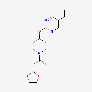 1-[4-(5-Ethylpyrimidin-2-yl)oxypiperidin-1-yl]-2-(oxolan-2-yl)ethanone