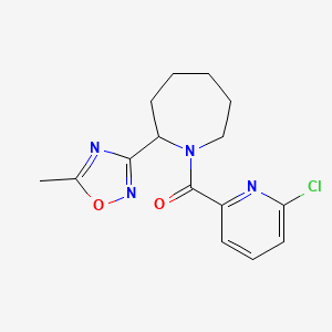 1-(6-Chloropyridine-2-carbonyl)-2-(5-methyl-1,2,4-oxadiazol-3-yl)azepane
