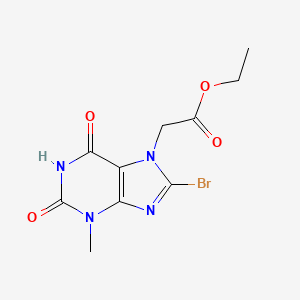 ethyl 2-(8-bromo-3-methyl-2,6-dioxo-2,3-dihydro-1H-purin-7(6H)-yl)acetate