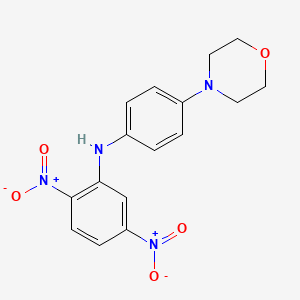 molecular formula C16H16N4O5 B2987273 N-(4-morpholinophenyl)-2,5-dinitroaniline CAS No. 391220-76-1