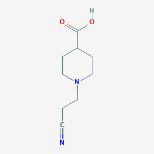 molecular formula C9H14N2O2 B2987274 1-(2-Cyanoethyl)piperidine-4-carboxylic acid CAS No. 1176018-48-6