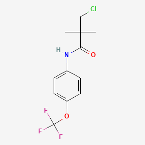 3-chloro-2,2-dimethyl-N-[4-(trifluoromethoxy)phenyl]propanamide