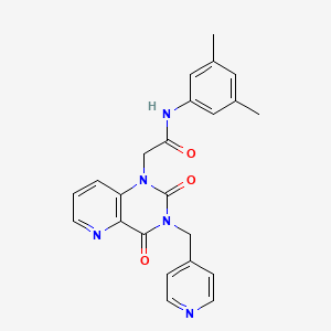 molecular formula C23H21N5O3 B2987283 N-(3,5-二甲基苯基)-2-(2,4-二氧代-3-(吡啶-4-基甲基)-3,4-二氢吡啶并[3,2-d]嘧啶-1(2H)-基)乙酰胺 CAS No. 941908-71-0