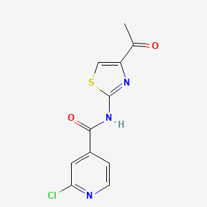 N-(4-acetyl-1,3-thiazol-2-yl)-2-chloropyridine-4-carboxamide