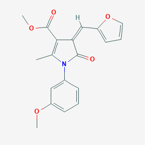 molecular formula C19H17NO5 B298729 methyl 4-(2-furylmethylene)-1-(3-methoxyphenyl)-2-methyl-5-oxo-4,5-dihydro-1H-pyrrole-3-carboxylate 