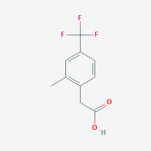 molecular formula C10H9F3O2 B2987298 2-Methyl-4-(trifluoromethyl)phenylacetic acid CAS No. 1214373-27-9