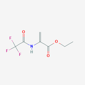 molecular formula C7H8F3NO3 B2987303 Ethyl 2-(trifluoroacetamido)prop-2-enoate CAS No. 1864014-97-0