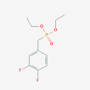 molecular formula C11H15F2O3P B2987335 Diethyl 3,4-difluorobenzylphosphonate CAS No. 451455-95-1