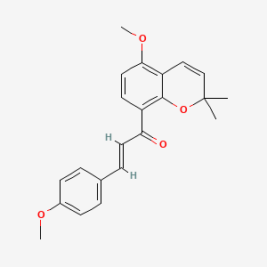 molecular formula C22H22O4 B2987336 Millepachine CAS No. 1393922-01-4
