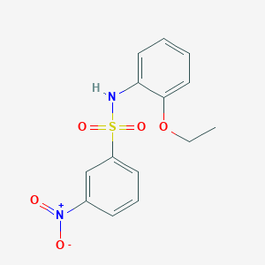 molecular formula C14H14N2O5S B2987347 N-(2-ethoxyphenyl)-3-nitrobenzenesulfonamide CAS No. 446280-23-5