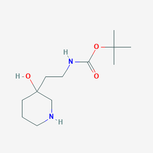 tert-Butyl N-[2-(3-hydroxypiperidin-3-yl)ethyl]carbamate