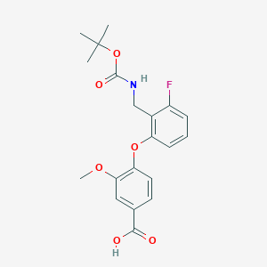 4-(2-{[(tert-Butoxycarbonyl)amino]methyl}-3-fluorophenoxy)-3-methoxybenzoic acid