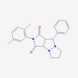 molecular formula C22H23N3O2 B298737 2-(2,5-dimethylphenyl)-9-phenyltetrahydro-5H-pyrazolo[1,2-a]pyrrolo[3,4-c]pyrazole-1,3(2H,3aH)-dione 
