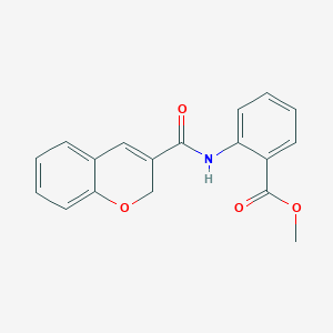 molecular formula C18H15NO4 B2987391 2-(2H-色满-3-羰基氨基)苯甲酸甲酯 CAS No. 452074-20-3