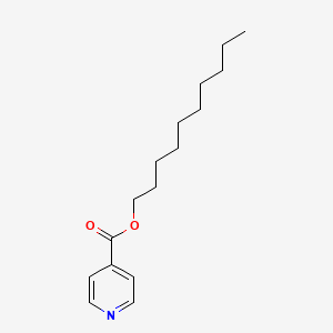 molecular formula C16H25NO2 B2987403 Isonicotinic acid, decyl ester CAS No. 93145-74-5