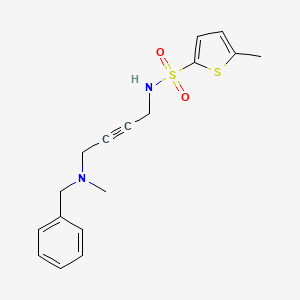 molecular formula C17H20N2O2S2 B2987414 N-(4-(benzyl(methyl)amino)but-2-yn-1-yl)-5-methylthiophene-2-sulfonamide CAS No. 1396800-53-5