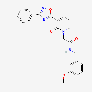 N-(3-methoxybenzyl)-2-[3-[3-(4-methylphenyl)-1,2,4-oxadiazol-5-yl]-2-oxopyridin-1(2H)-yl]acetamide