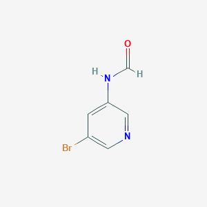 molecular formula C6H5BrN2O B2987436 N-(5-溴吡啶-3-基)甲酰胺 CAS No. 1692703-11-9