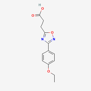 molecular formula C13H14N2O4 B2987441 3-[3-(4-乙氧苯基)-1,2,4-恶二唑-5-基]丙酸 CAS No. 500026-39-1