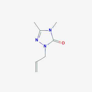 molecular formula C7H11N3O B2987466 3,4-二甲基-1-(丙-2-烯-1-基)-4,5-二氢-1H-1,2,4-三唑-5-酮 CAS No. 2005976-05-4