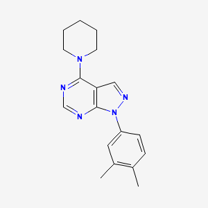 1-(3,4-dimethylphenyl)-4-(piperidin-1-yl)-1H-pyrazolo[3,4-d]pyrimidine