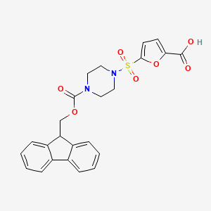 5-[4-(9H-Fluoren-9-ylmethoxycarbonyl)piperazin-1-yl]sulfonylfuran-2-carboxylic acid