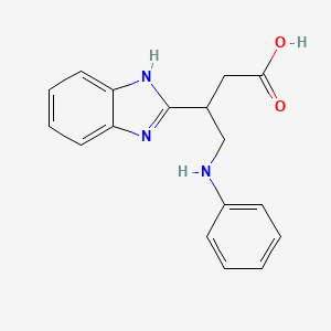 3-(1H-benzimidazol-2-yl)-4-(phenylamino)butanoic acid