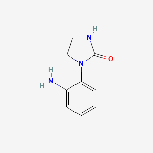molecular formula C9H11N3O B2987541 1-(2-氨基苯基)咪唑烷-2-酮 CAS No. 946386-18-1