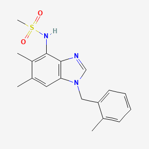 N-[5,6-dimethyl-1-(2-methylbenzyl)-1H-1,3-benzimidazol-4-yl]methanesulfonamide